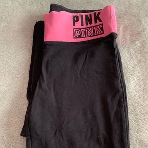 Pink yoga pants